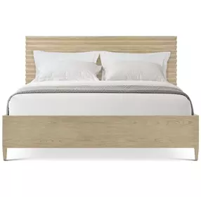 Balboa Coastal Gray King Panel Bed