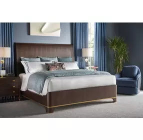 Spencer Green Park Fumed Wellington Panel Bed