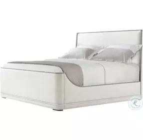 Hudson Pebble Grey Upholstered California King Panel Bed