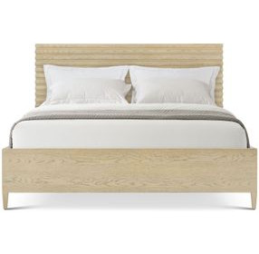 Balboa Coastal Gray California King Panel Bed