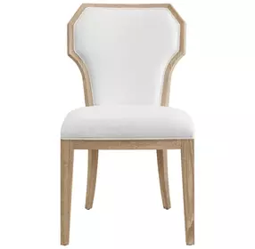 Tally White Performance Fabric Dining Chair