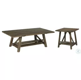 Tamarack Weathered Pecan Rectangular Occasional Table Set