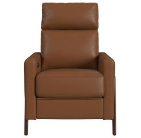 Continental Tan Power Recliner with USB Charging