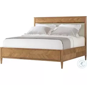 Nova Dawn And Draper Performance Fabric King Upholstered Panel Bed