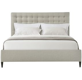 TA Studio Rowan and Gray Performance Fabric California King Upholstered Panel Bed