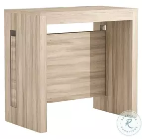 Erika Light Oak Extendable Console Dining Table
