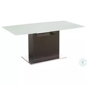 Olivia White And Dark Grey Oak Dining Table