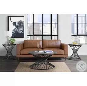 Williams Terri Dark Round Occasional Table Set