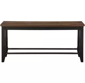 Bermuda Black 54" Counter Height Bench