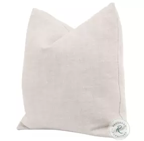 The Basic Performance Textured Cream Linen 22" Pillow Set of 2