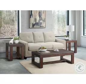 Drew Cherry 3 Piece Occasional Table Set