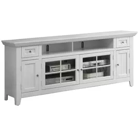 Tidewater Vintage White 72" TV Console