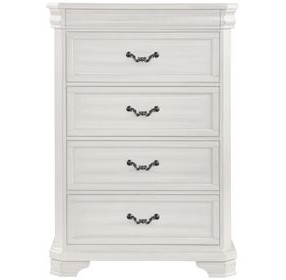 Lyndhurst Vintage White 5 Drawer Chest