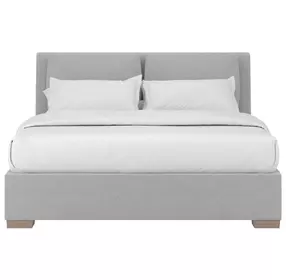 Grant Aluminum Performance Fabric King Upholstered Pillow Back Shelter Bed