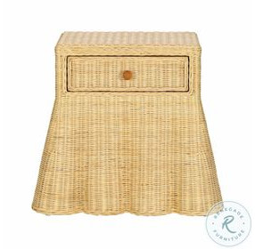 Pentra Natural Rattan 1 Drawer Nightstand