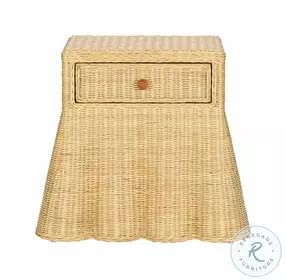 Pentra Natural Rattan 1 Drawer Nightstand