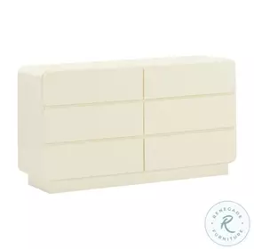 Sagura Cream 6 Drawer Dresser