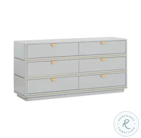 Julieta Grey 6 Drawer Dresser