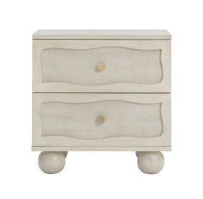 Grappa Whitewashed 2 Drawer Nightstand