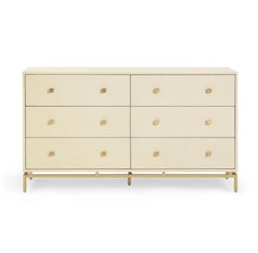 Pesce Cream 6 Drawer Dresser