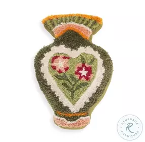 Amphorae Green Tufted Accent Pillow