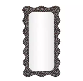 Charlene Biologic Print Rectangular Wall Mirror