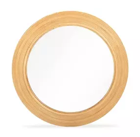 Tanya Natural Round Wall Mirror