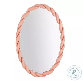 Agnes Mauve Oval Mirror