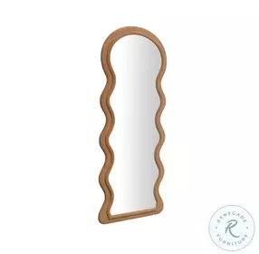 Rhodes Cinnamon Velvet 70" Floor Mirror