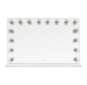 Lola Transparents Rectangular Vanity Mirror with LED Bulb