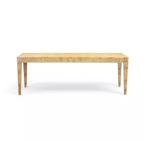 Brandyss Natural Burl Rectangular Dining Table