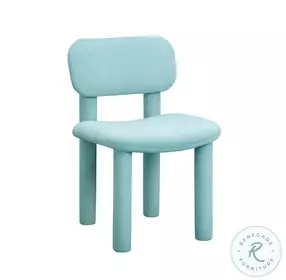 Elise Pale Blue Velvet Dining Chair