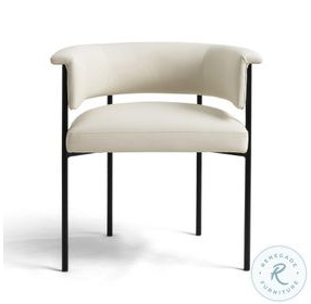 Taylor Cream Performance Vegan Leather Dining Chair