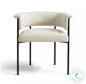 Taylor Cream Performance Vegan Leather Dining Chair