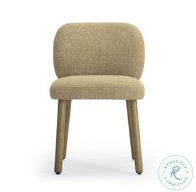 Foxy Honey Textured Performance Fabric Dining Chair