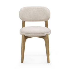 Carnation Cream Performance Fabric Upholstered Dining Chair