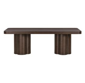 Bambi Dark Brown 90" Rectangular Dining Table