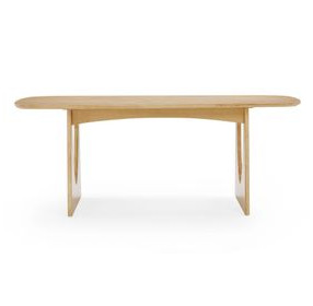 Cybill Natural Ash 79" Rectangular Dining Table