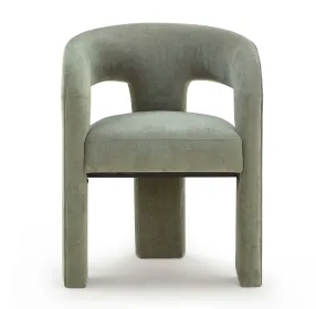 Malone Green Performance Fabric Upholstered Dining Chair
