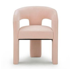 Malone Blush Performance Fabric Upholstered Dining Chair
