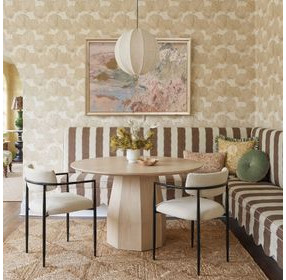 Brocha Natural Driftwood Round Dining Room Set