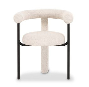 Synn Cream Performance Fabric Upholstered Dining Chair