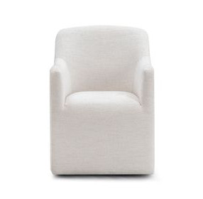 Helena Off White Performance Fabric Upholstered Dining Chair