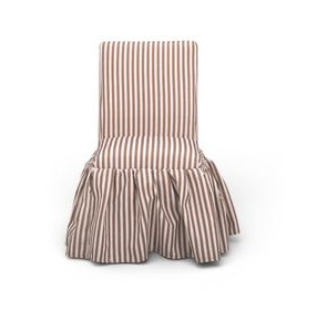 Gertrude Brown and White Performance Fabric Upholstered Dining Chair