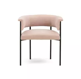 Taylor Light Pink Performance Chenille Upholstered Dining Chair