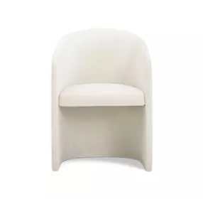 Seraphina Cream Performance Velvet Upholstered Dining Chair
