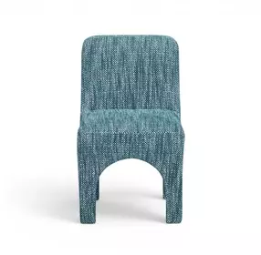 Tomlin Teal Performance Chenille Upholstered Dining Chair