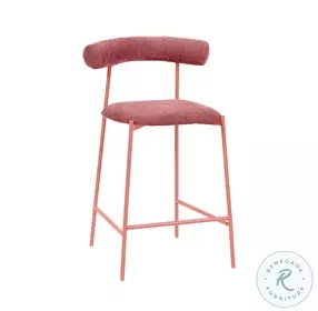 Liliana Mauve Velvet Counter Height Stool