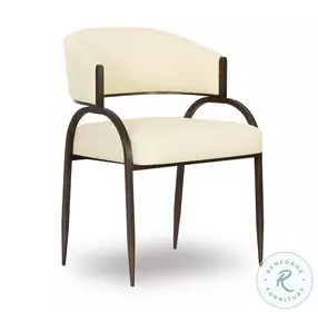 Tatum Cream Performance Vegan Leather Dining Chair