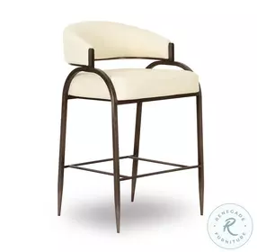 Tatum Cream Performance Vegan Leather Counter Height Stool